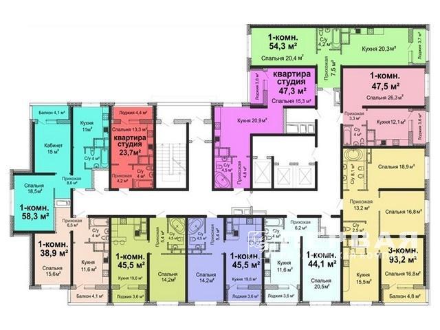 2-х комнатные квартиры от 58кв.м. Новый ЖК«Скай Сити»