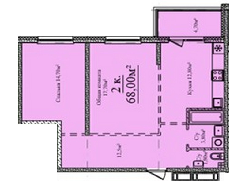 2-x room apartments from 58sq.m. New RC "Sky City"