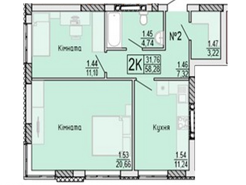 2-х комнатные квартиры от 49 кв.м. в новом доме на Черемушках
