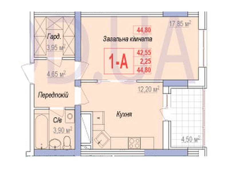 1-но кімнатні квартири в новому ЖК “Аврора”