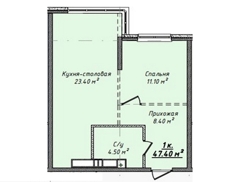 1-но комнатные квартиры 33-57 кв.м. в новом доме на ул. Канатная.