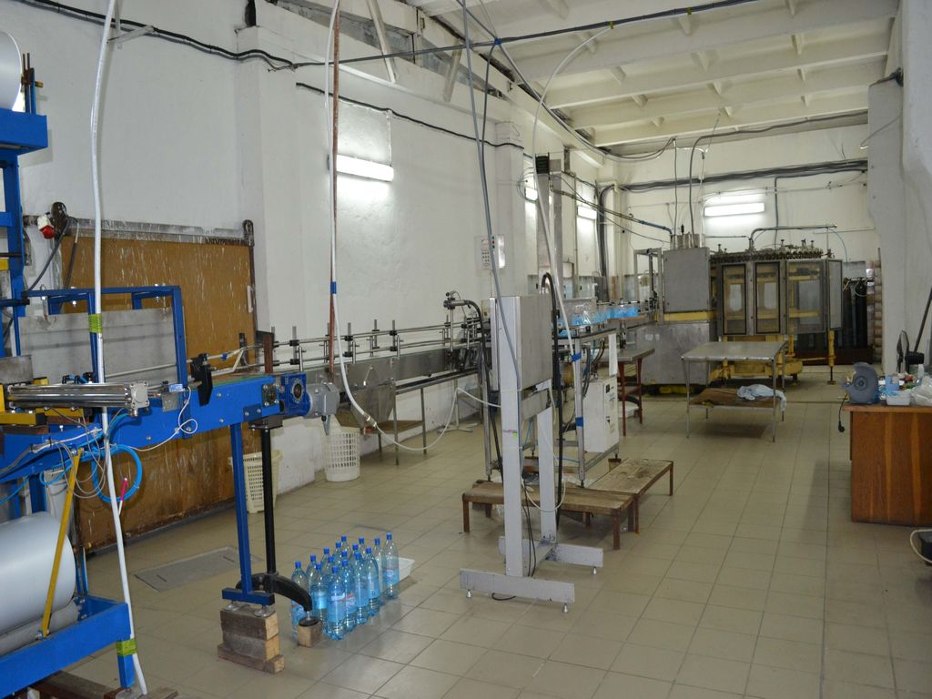 Mineral water bottling plant. Mykolaiv region, city. Veselinovo