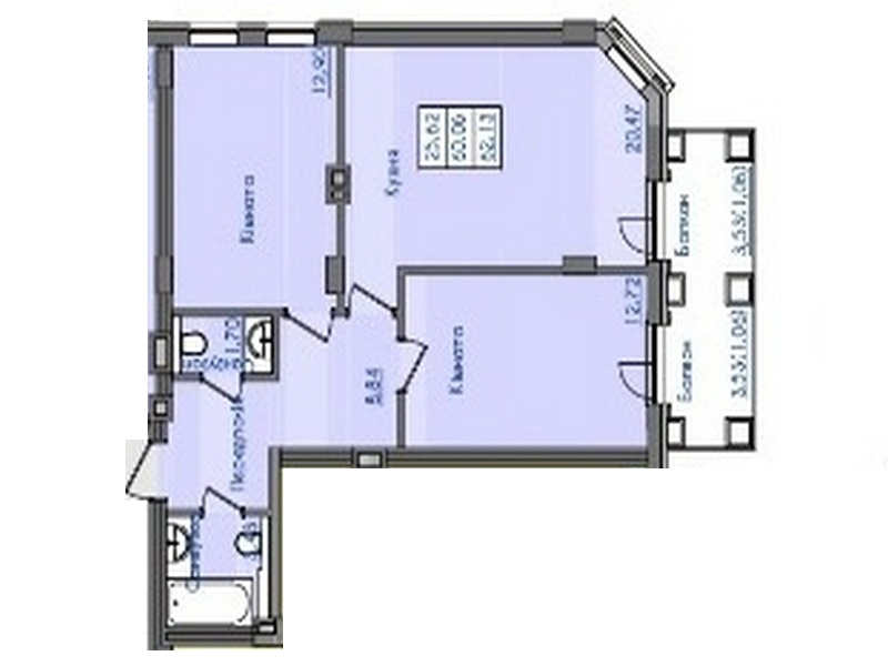 2-х, 3-х кімнатні квартири в клубному будинку “Консул”