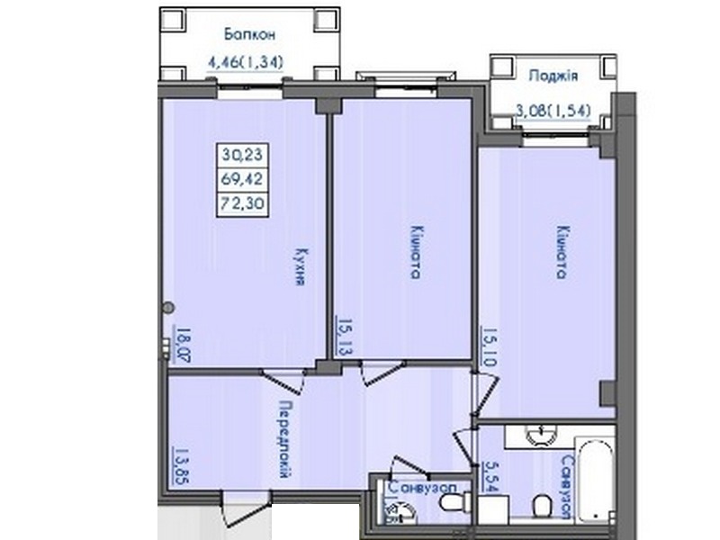 2-х, 3-х кімнатні квартири в клубному будинку “Консул”