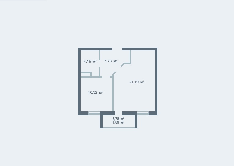 1 room apartment RC “Novosel”