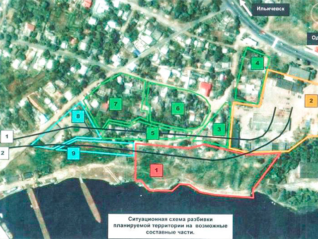 Участок 2,4 га с причальной линией в Черноморском морском порту