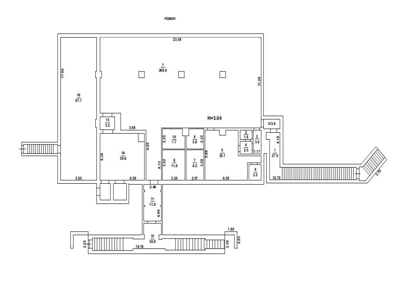Помещение в Большой Долине. 1636 кв.м.